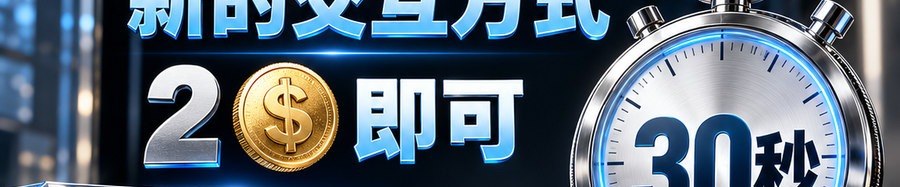Turbo Flow 平台；新的交互方式；2 [physical coin engraved $] 即可；最高可千倍操作；30秒；马上开始